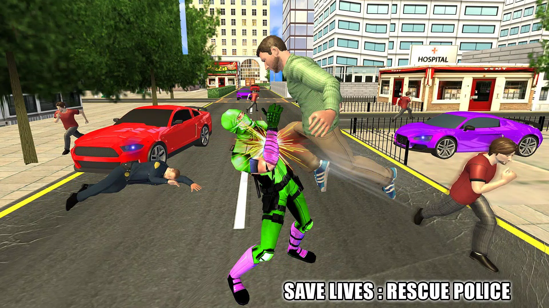Flying Ninja Hero Crime Chase Screenshot 3