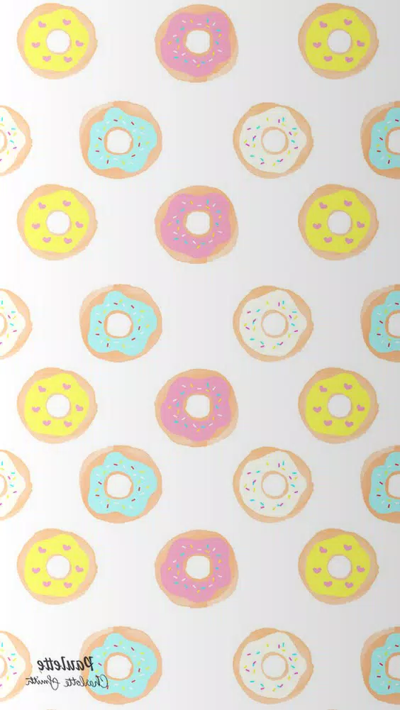 Cute Donut Wallpaper HD 4K Screenshot 2