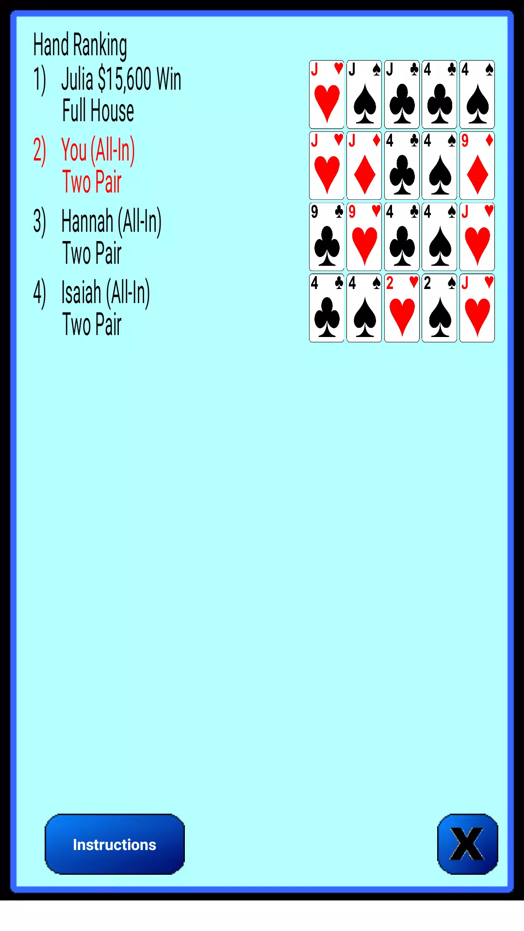 Texas Hold’em Poker 스크린샷 2