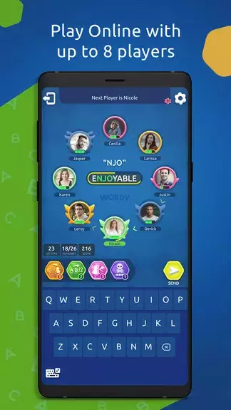 Wordy - Multiplayer Word Game Ekran Görüntüsü 1